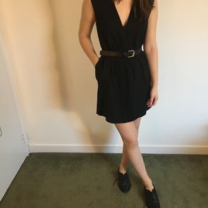 Helmut Lang Deep V-Neck Dress